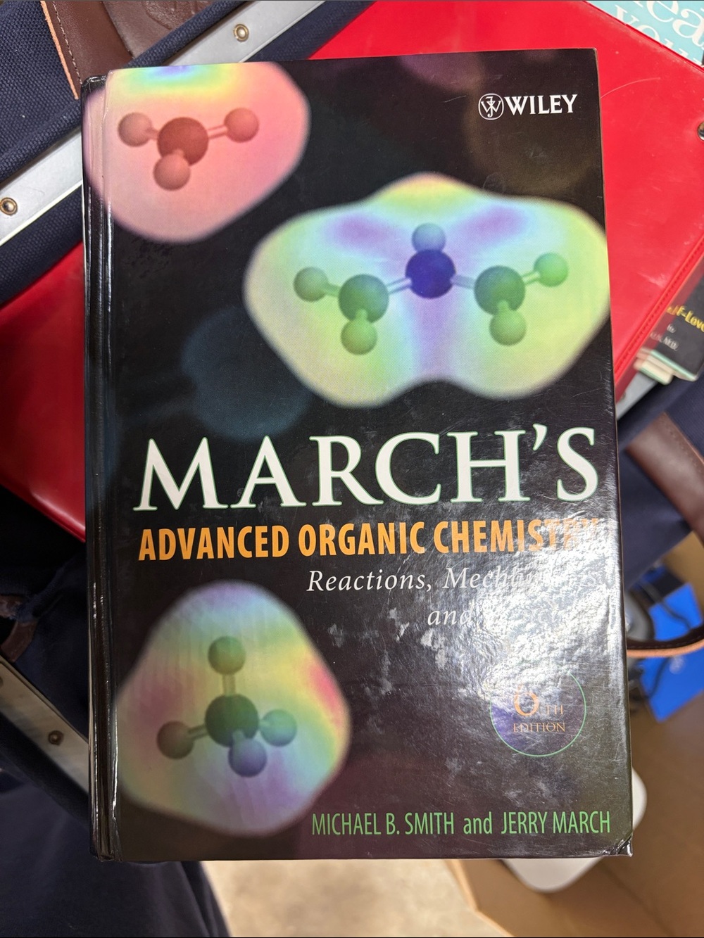 March's Advanced Organic Chemistry Hardcover - Black with Multicolor Accents